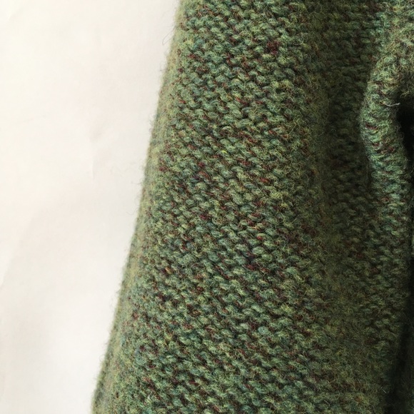 FP// vintage wool crop cardigan wood buttons XS - Picture 6 of 8